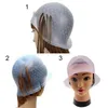 Party Hats Pro Salon Dye Silicone Cap + Needle Hair Color Coloring Highlighting Reusable Set Frosting Tipping Dyeing Tools