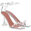 Sandali stile stella estate trasparente moda donna cristallo trasparente con tacco femminile scarpe da ballo con tacco alto gladiatore