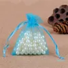 Organza Sheer Gift Candy Bags Bomboniera Organza Pouch Jewelry Party Sacchetti regalo di Natale 5x7cm, 7X9CM, 9x12cm, 10x15cm, 11x16cm 36 J2