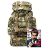 70L Wodoodporna Nylon Odkryty Sport Kamuflaż Wojskowy Molle Tactical Travel Plecak Camping Wędrówka górska Bag Mochila Q0721