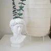 David Wazon Głowy Portrety Home Decor Żywicy Michelangelo Buonarroty Imitacja Gipsu Pokój dzienny Rośliny Doniczka Ozdoba R5215 210623