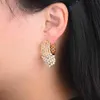 GODKI Jimbora Marchio di lusso Fuochi d'artificio Orecchino di fascino per le donne Matrimonio Full Micro CZ Cubic Zircon Dubai Orecchini indiani Boemia