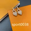 Kobiety Diamond Earing Biżuteria luksusowe Kolczyki Pearl Ear Studs moda złota platowane des -bucles d039oreilles projektanci 23379348