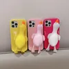 Three-dimensional big duck Cell Phone Cases for 12 11pro x xr xs max cartoon 8plus case 3 colors