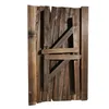 Cercado, puertas de enrejado, valla de madera expandible retráctil, seguridad para mascotas para Patio, jardín, decoración de césped, anticorrosivo carbonizado