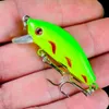 50mm 36G Crank Hook Hard Baits Lures 10 Treble Hooks 8 Colors Mixed Plastic Fishing Gear 8 Pieces Lot WHB45033176