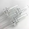 Quartz Rig Pipe Stick Nail Mini Nectar Collector met 5 Inch Clear Filter Tips Tester Quartz Straw Tube Glazen Waterpijpen Rookaccessoires