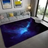 3D Blue Planet Starry Sky Carpet Velvet Living Room Кровать крупные ковры детские мягкие диван -салон Детский напольный коврик Y200527