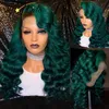 peruca de renda cor verde