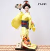 MYBLUE 30cm Kute Kawaii Hand Make Japanese Geisha Kimono Doll Sculpture Figurine Home Room Decoration Accessories Crafts Gifts