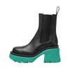 New Mid-Calf High Heel Boots Summer Thin Chunky High-Top Women's Shoes