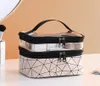 Multifunction Double Cosmetic Bag Bags Women Make Up Case Cases Makeup Organizer Storage Transparent Big Capacity Travel Toiletry
