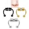 Magnetische neus manchet nep piercing neus ring lichaam sieraden titanium roestvrij stalen hoepel septum ringen voor vrouwen en mannen hip hop punk mode nacht club giften voor jongens