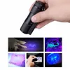 9 LED Mini Aluminium UV Ultra Violet Flashlight Torch Light Lamp Invisible Blacklight Detection Ink Marker7222619