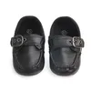 İlk Walkers Bebek Erkek Ayakkabı Deri Moccasin Bebek Siyah Beşik Toddler Walker Ayakkabılar 0 -1Yar Bebekler