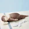 40 cm carino lontra farcito astuccio per matite in cotone cuscino da polso bambola per bambini regali di compleanno di natale giocattoli di peluche LA282