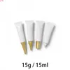 Weiß 15 ml 15g Make-up Augencreme Flasche Leere Kunststoffbehälter Cosmetic Foundation Verpackung Squeeze Soft Tube Kostenloser Versand Gute Menge