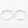 2pcs/lot Inner Diameter 62mm Stainless Steel Trendy Adjustable Bangle Accessories for Handmake Jewelry Bracelets Making Supplies Q0719