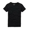T Shirt Men 100%Cotton Summer Short Sleeve O-Neck Breathable Tees Soft Loose Thin Solid White Tops Male Clothing 210601