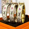 Acciaio inossidabile alla moda Bragle Open per donne oro geometrici colorato colorato braccialetti dipinti gioielli di sposa bracciale di lusso