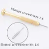 Professionella multisize phillips bitar skruvmejsel Ta bort verktygstillbehör Precision Kopparhandtag Titta på reparationsklockan Kits8648234