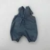 Летнее младенца ползунки детский мягкий ремешок Свободные джинсовые брюки подъема плиты рожденные детские одежда 210701