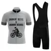 Racing Sets 2021 Mäns Kortärmad Cykling Jersey Suit Team Edition Road Bike Quick-Torking Andningsbar Sommar Customizable / 9D gelkudde