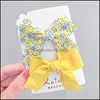 Accessoires de cheveux bébé, enfants maternité 2 pièces/ensemble fleur bébé pinces nœuds pour filles mignonnes pince enfants à la main épingle à cheveux barrettes chapeaux goutte