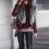 Topy Kobiety Faux Fur Collar Stałe Szalik Szal Kołnierz Jesień Zimowy Wrap Harajuku ukradł Ciepłe wiatroszczelne szaliki Dropshipping Y H0923