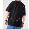 Мужчины хип-хоп футболка Harajuku вышивка планета планета космическая футболка уличная одежда Hiphop Starlit Sky футболки летние топы тройки хлопок 210225