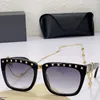 Damen-Luxus-Sonnenbrille V675S, Mode-Shopping, klassischer quadratischer Rahmen mit goldener Silberkette, Damen-Persönlichkeit, Trend, Urlaub, Reisen, UV400, Top-Qualität