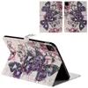 Shockproof Tablet Case for Apple iPad 10.2 Mini 6/5/4 Air 3/2/1 Pro 11/10.5/9.7 inch 3D Butterfly Colorful Painting Flip Kickstand Protective Cover with Card Slots