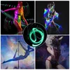 Fibra óptica de LED programável 70inch 360 giratória - Super Bright Light Up Rave Brinquedo EDM Pixel Flow Lace Dance Festival 211216