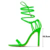 Kcenid Fashion summer women's PU lace-up knot ladies high heel sandals sexy leopard woman shoes sandalen pumps Y200620