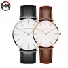 1 Set Drop Ship Couple Watch Top Luxury Brand Japan Rörelse Mode Enkel Vattentät Armbandsur Presentklänning Relogio Feminino 210527