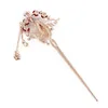 Epecket DHL Fringed peacock headdress rose hairpin with diamonds fashion DAFZ015 Hair Jewelry Hairpins