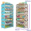 Shoe Hanger Multi-Layer Storage Simple Shoe Cabinet Dormitory Foyer Small Shoe Dustproof Multi-functional 210609