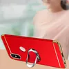 Xiaomi Redmiのケース注5 6 7 8ハードスタンドカバー3 In 1 In 1 In Metal Finger Ring Holder Car Magnetic for Xiomi Redmi Note 8 Pro