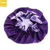 Hair Clippers Cap Hat Double Side Wear Women Head Cover Cap Sen Cap Satin Bonnet dla pięknej fryzjerstwa