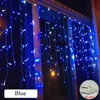 クリスマスの装飾3x1/3x2/3x3m屋外照明カーテンのアイシクルLed Droop Garland Home Decor Decoration Navidad Year