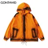 GONTHWID Vestes à capuche Tie Dye Imprimer Full Zip Up Manteaux Streetwear Hip Hop Casual Manteau Urbain Harajuku Mode Punk Rock Veste C0315