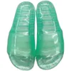 Haute qualité classique nouveau été pantoufle film mode confortable femmes chaussures hommes plage pantoufles sexy femmes sandales bain cristal semelle en caoutchouc taille 35-45