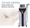 Depilazione laser permanente indolore di alta qualità Epilatore 755 808 Macchina laser a diodi non a canale 1064 nm per tutti i colori della pelle