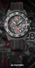 JH Men's Watch 40x12.4mm with Cal.3186 movement Nano technology carbon fiber case sapphire glass mirror woven strap