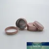 50 sztuk 10ml Puste Pink Aluminium Jar Cream Close Cosmetic Lip Balm Kontenery Rzemiosło do paznokci Garnek Butelka Pudełko W proszku