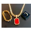 ruby jewelry set gold