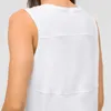 Kvinnor Tankar Camis L-101 Sommar Hårlös Naken Känsla Hög Elastisk Andningsbar Yoga Vest Gym Kläder Sport Running Fitness Tank Tops Shirt