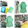 Hood Disposable PE Raincoat Adult One-time Emergency Waterproof Poncho Travel Camping Must Rain Coat Outdoor Rainwear