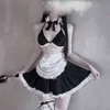 Nxy sexy set japanse outfit jurk kleding pak accessorie mooi meisje cosplay kostuum lolita lange jurken zwarte animatietonen 1210