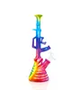 Bongo de silicone Removível cachimbo de água com tigela de vidro filtro Dab equipamento para fumo inquebrável shisha tubo de água